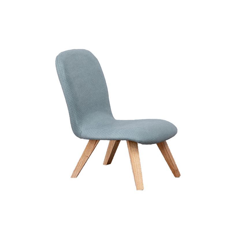 Armless Chair 18.1" L x21.6" W x26.7" H Solid Wood Frame Chair