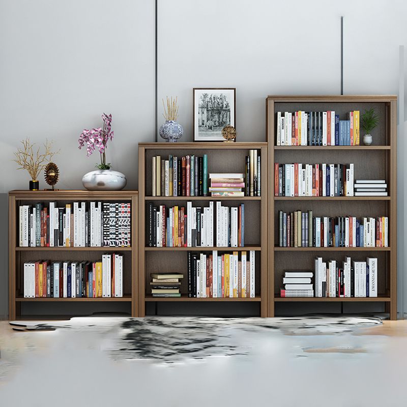 Scandinavian Rubber Wood Standard Bookshelf Closed Back Vertical Bookshelf