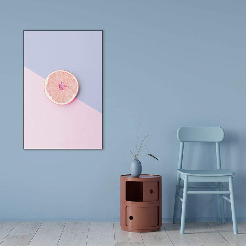 Lekker fruit schilderij voor meisjesslaapkamer in pastelkleur, meerdere maten beschikbaar
