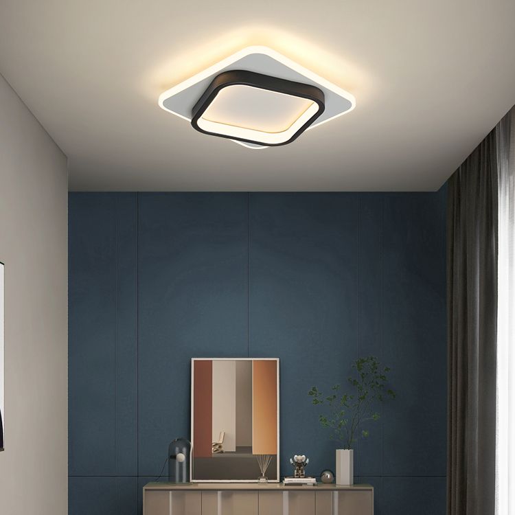 Lámpara de techo LED geométrica Lámpara de montaje empotrada simple y moderna para pasillo