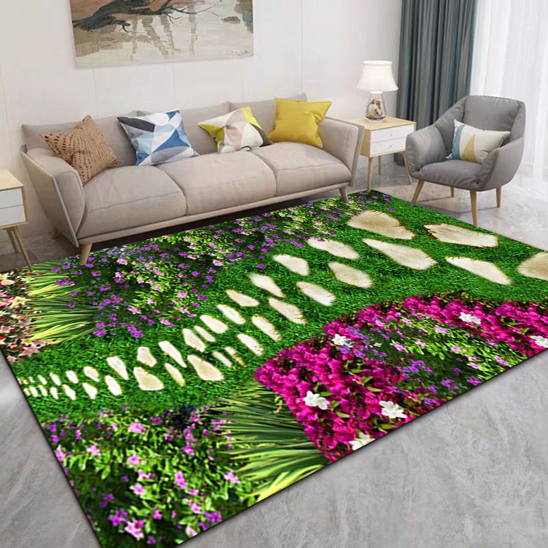 Creatief strandpatroon Tapijt Polyester Indoor Tapijten Stain Resistent gebied Rug voor woningdecoratie