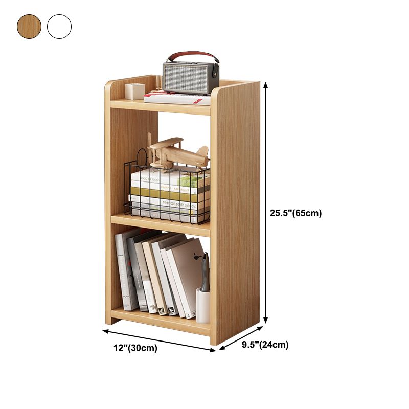 Wooden Open Back Bookcase Modern Home Etagere Storage Bookshelf