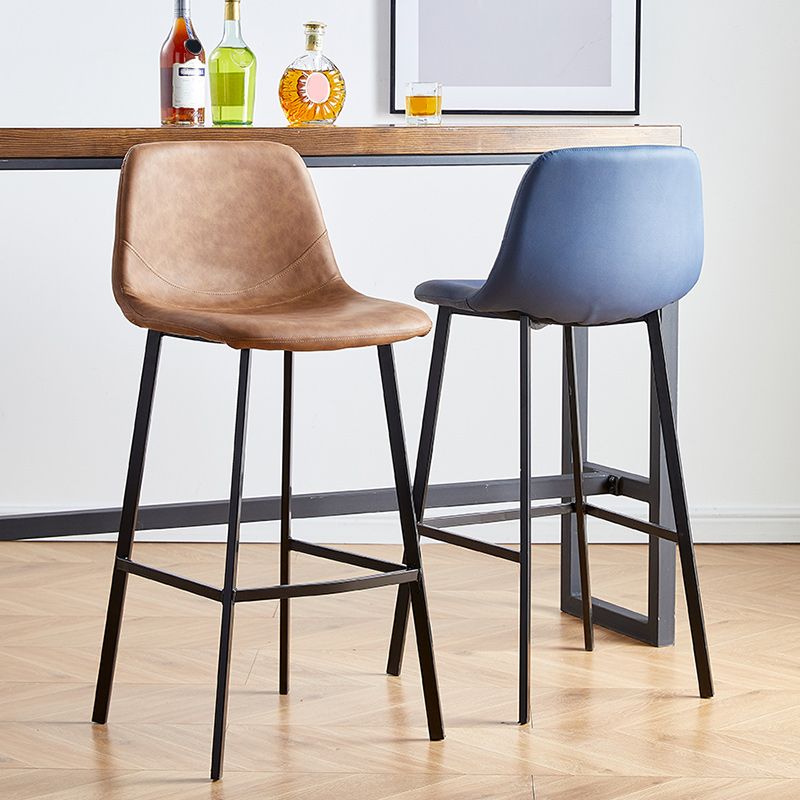 Nordic Style Round Bar-stool Metal Counter Bar Stool for Restaurant