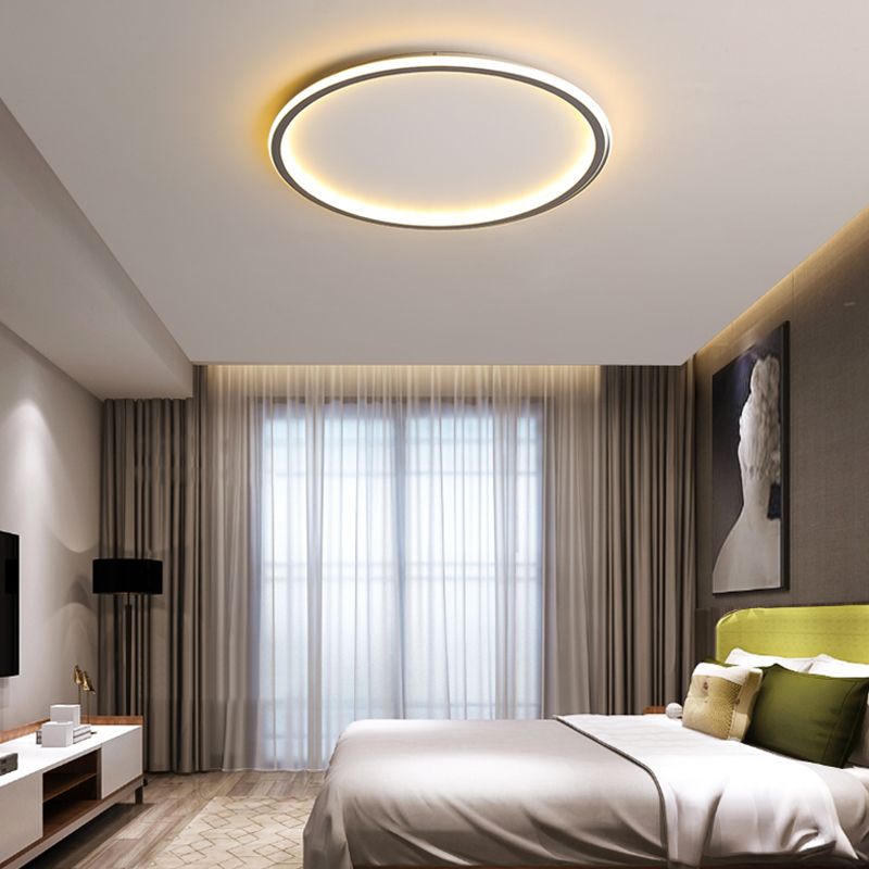 Kreis Close to Ceiling Lighting Einfache-Stil LED Aluminium in der Nähe von Deckenlampe