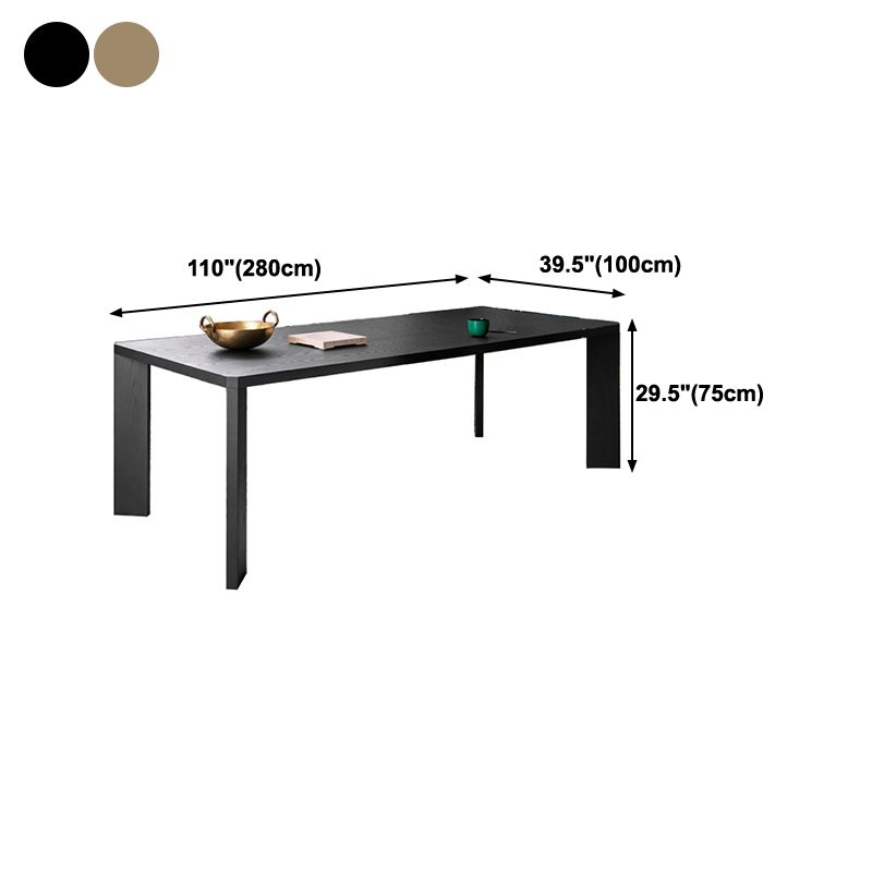Industrial Solid Wood Dining Table Rectangle Kitchen Pine Wood Table with 4 Legs