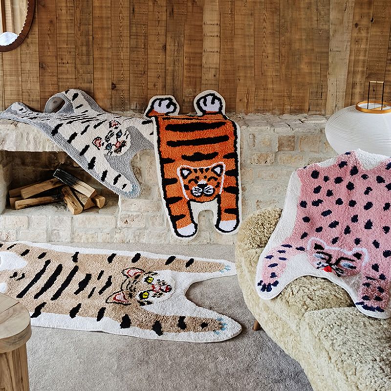 Trendy Washable Carpet Comfort Animals Pattern Polyester Rug Stain Resistant Carpet for Home Decor