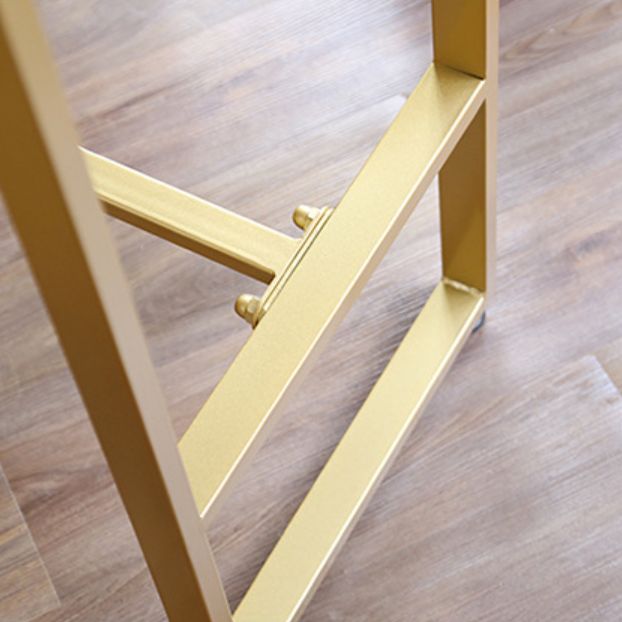 Recangle Rectangle Table à manger en marbre fausse