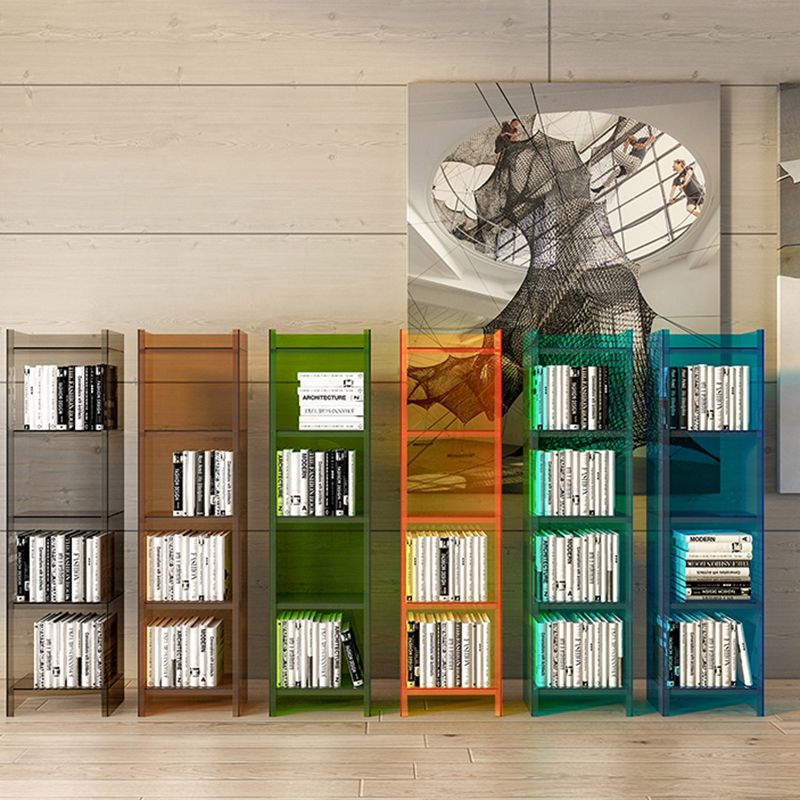 Scandinavian Home Office Bookshelf Acrylic Closed Back Bookcase
