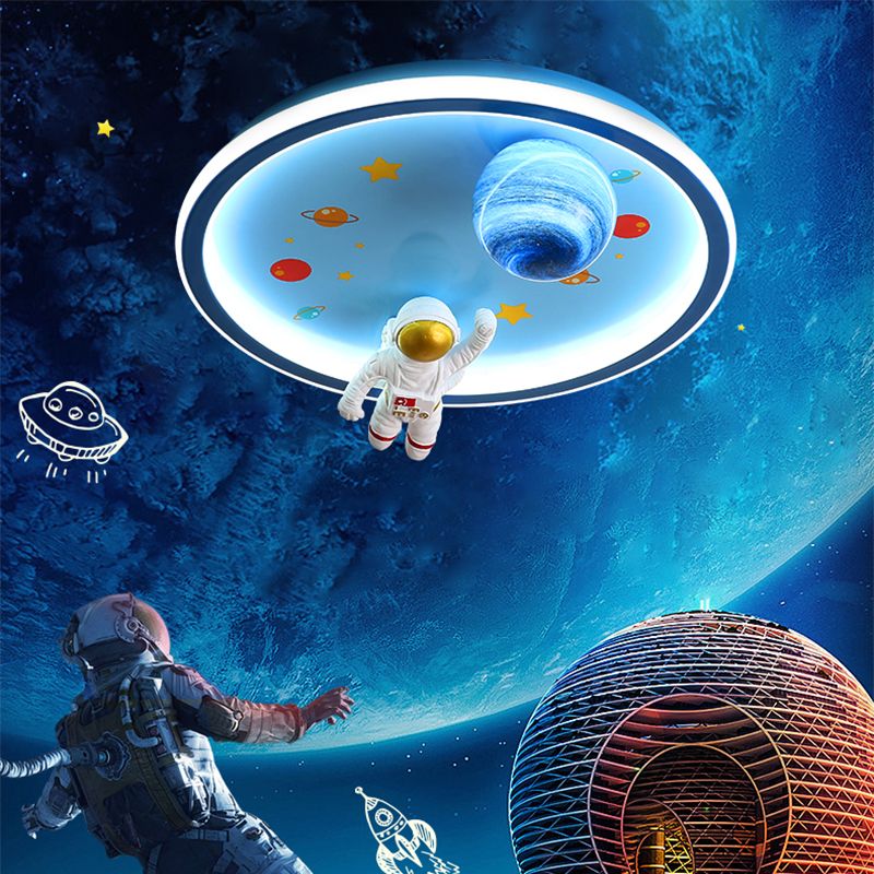 Plafonnier LED créatif d'astronaute, plafonnier de Style moderne pour chambre de garçon
