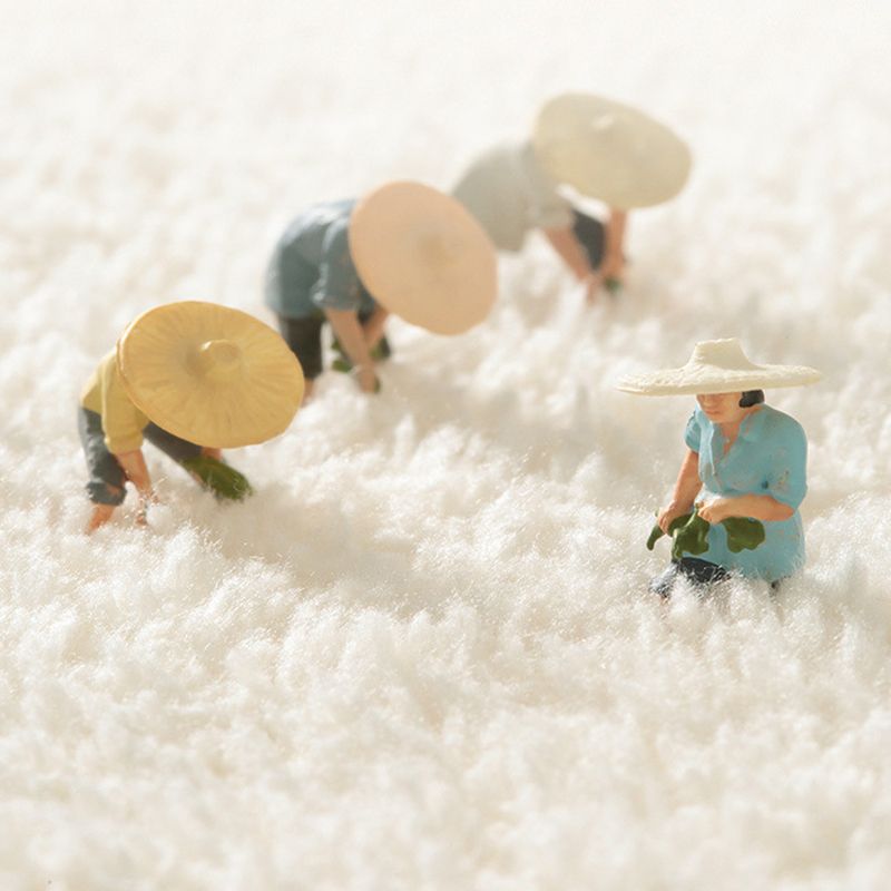 Contemporary Blue Flower Area Rug Polyester Rug Washable Rug for Home Decor