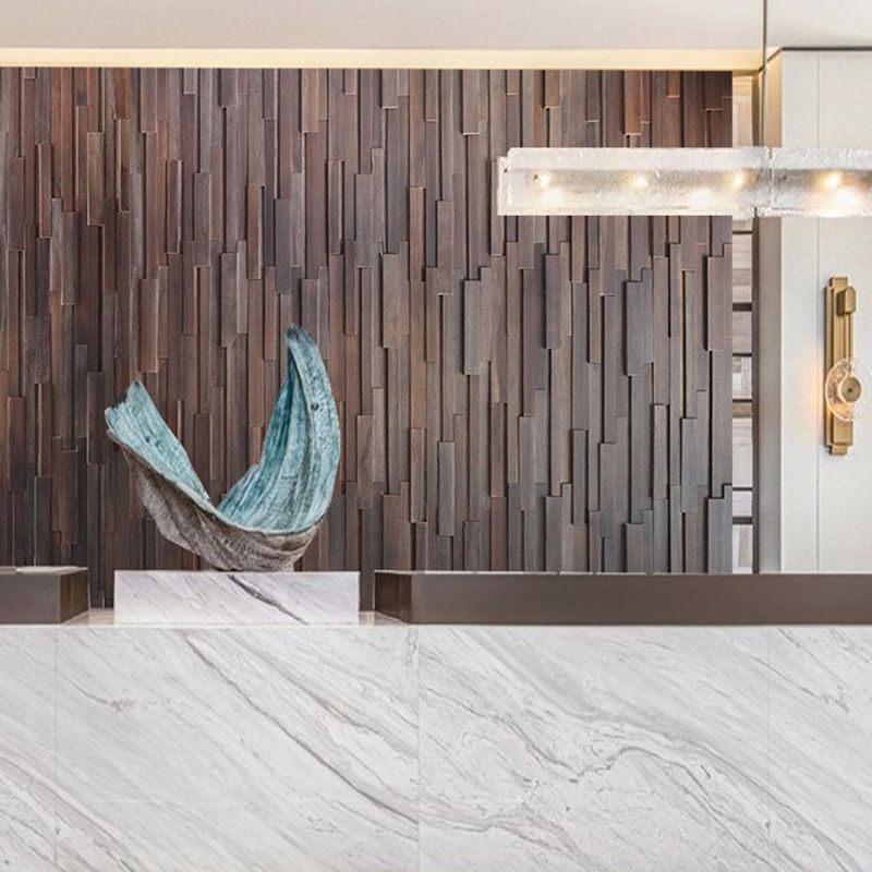 Wooden Wall Plate Modern Simple Home Living Room Wall Panel (1-Pack)