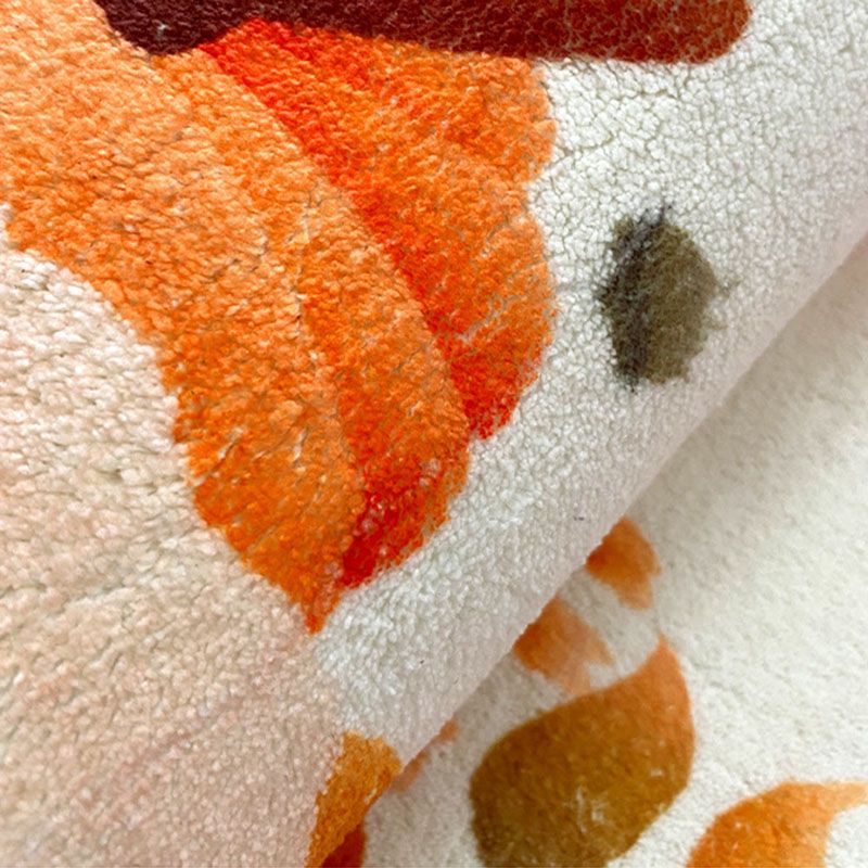 Modern Area Rug Leisure Carpet Polyester Washable Living Room Rug with Non-Slip Backing