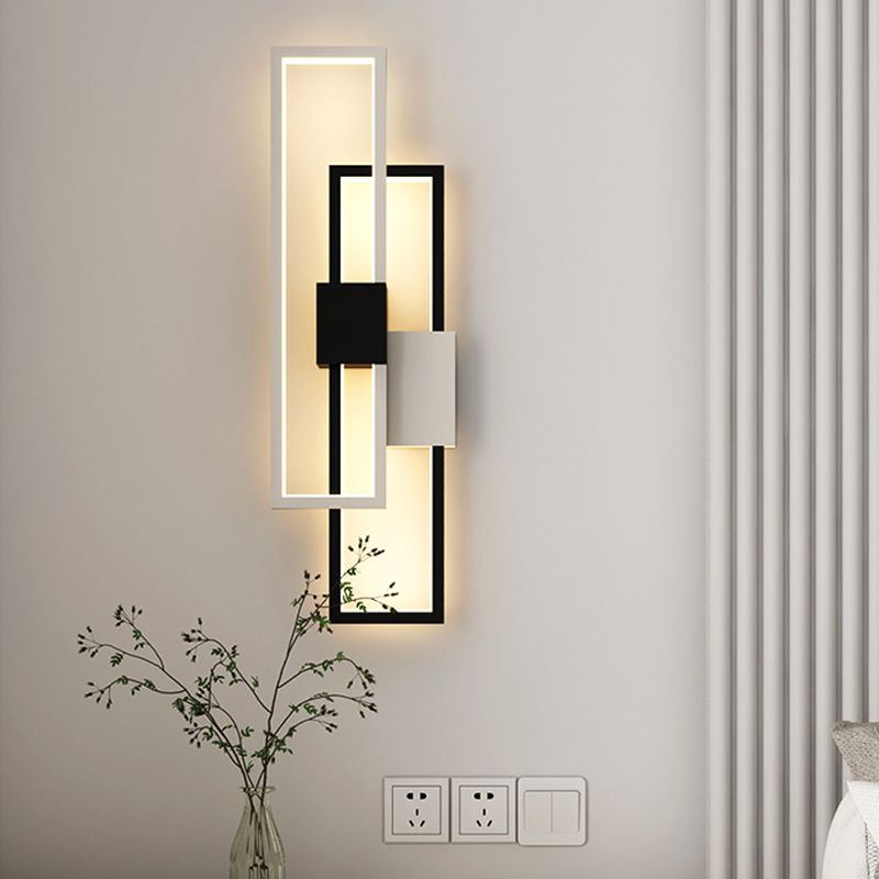 Metal Geometric Shape Wall Light Modern Style Multi Lights Wall Mounted Light Fixture