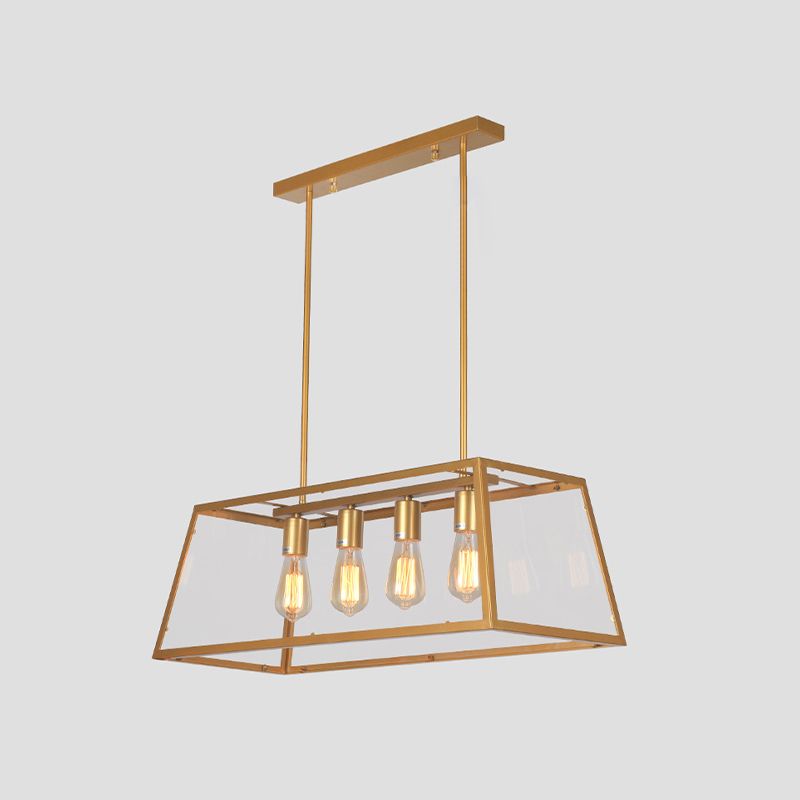 Industrial Island Light Simple Metal Pendant Lighting Fixture for Dining Room