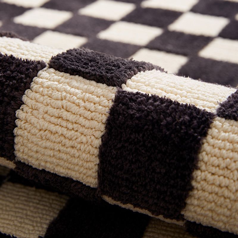 Gorgeous Carpet Modern Plaid Print Area Rug Living Room Rug with Non-Slip Backing