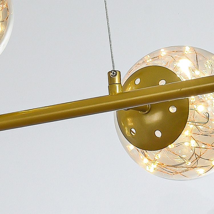 Glass Ball Island Lighting Fixture Contemporary Pendant Lighting Fixture