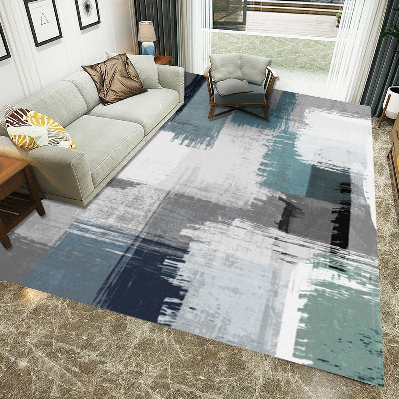 Multi-Colored Western Rug Polypropylene Abstract Printed Rug Easy Care Pet Friendly Carpet for Bedroom