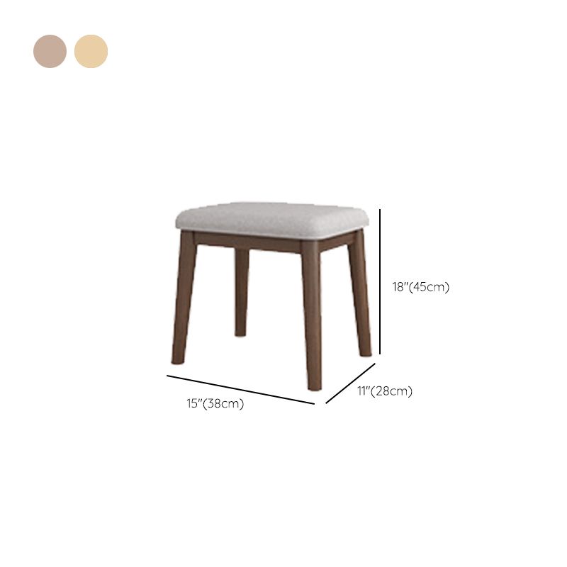 Solid Wood Makeup Vanity Desk Flip-Top Mirror Makeup Vanity Set with Drawer