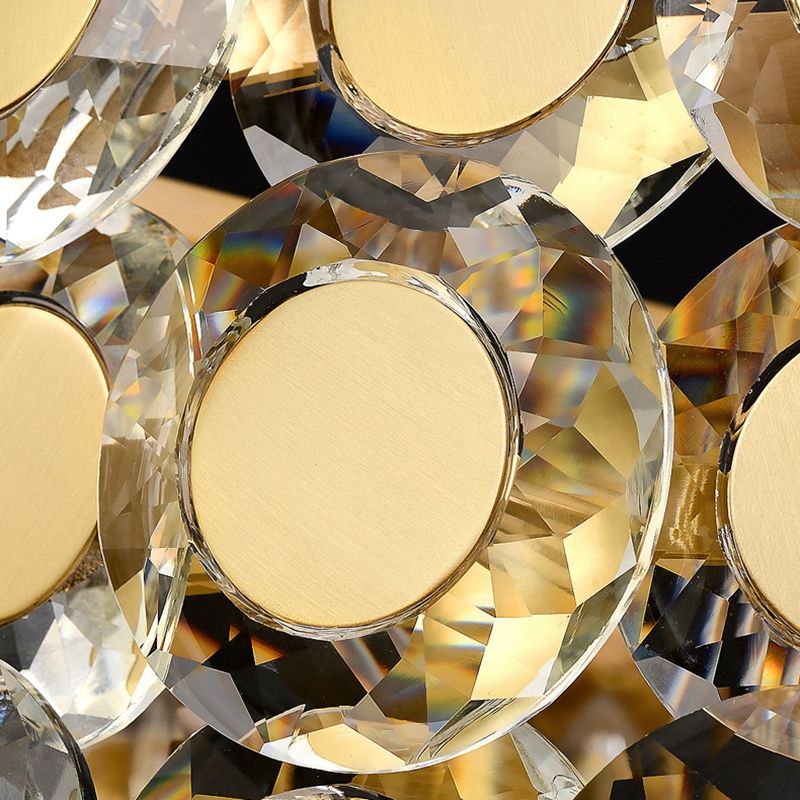 Postmoderne Multi -Head -Kronleuchterleuchten goldener Metallhängekronleuchter für Cafe