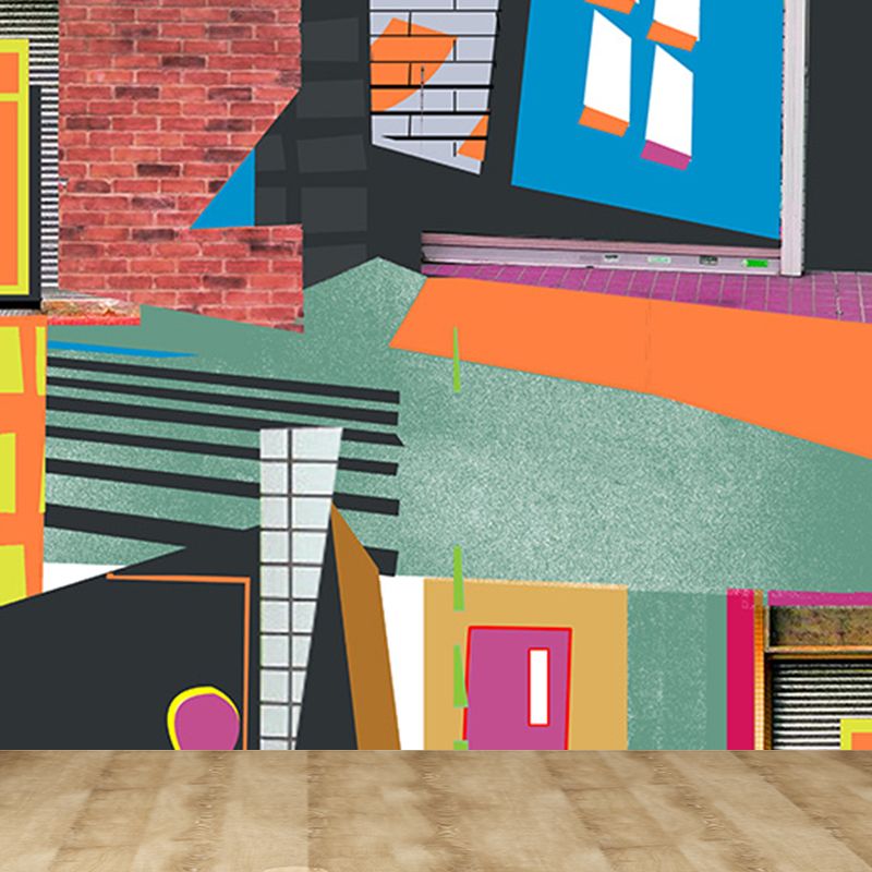 Close-Up Abstract Wall Mural Modern Non-Woven Material Wall Decor for Living Room