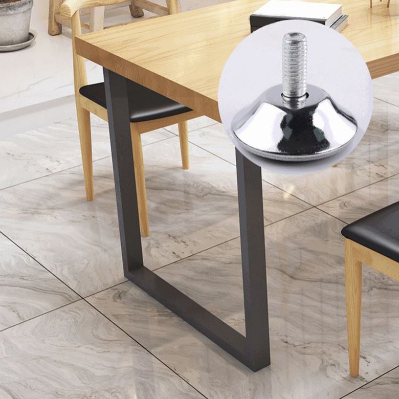 Industrial Dining Table Set 1/5/7 Pieces Solid Wood Dining Table with Chairs