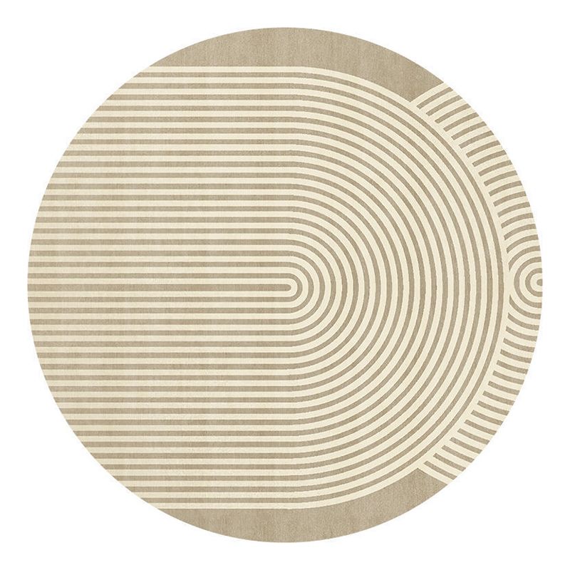 Modern Style Round Carpet Rug Stain Resistant Rug for Home Decor