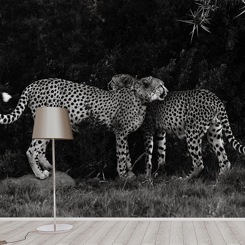 3D Wild Animal Mildew Resistant Mural Contemporary Photography Living Room Wall Mural