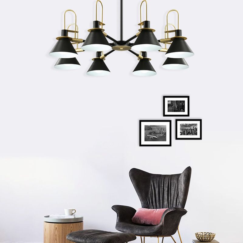 Multi Lights Minimalistisch macaron hangende plafondlicht metaalhangende kroonluchter voor zitkamer