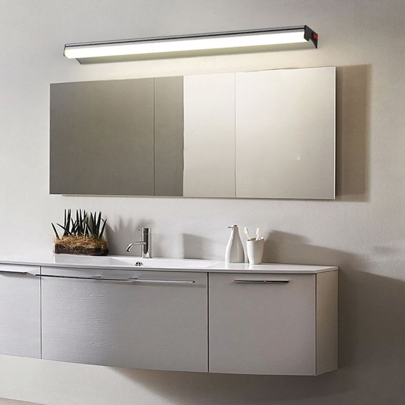 Lampada a specchio in alluminio Modern 1 funce da parete leggera per bagno