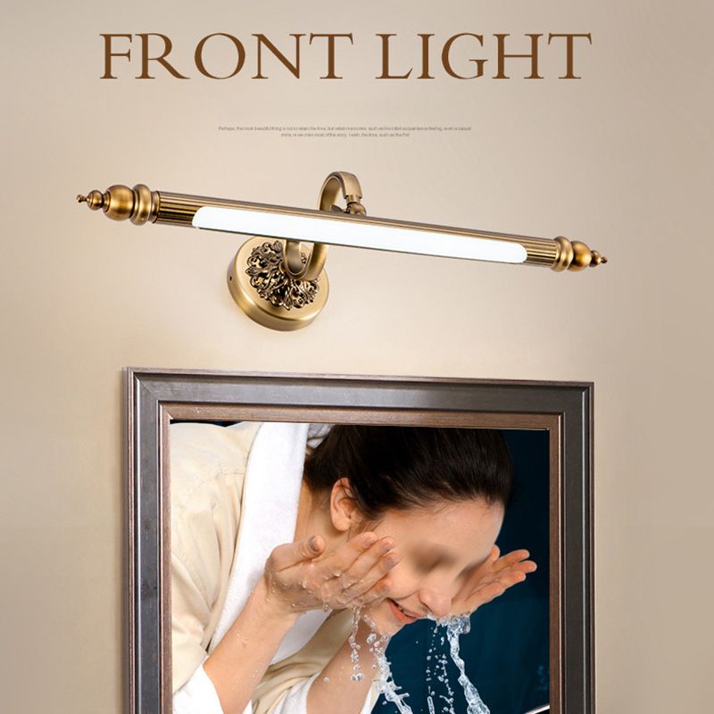 Bronze längliche Wandmontage mit modernem LED -LED -Acrylleuchten für Badezimmer