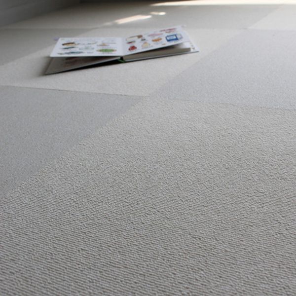 Carpet Tile Non-Skid Fade Resistant Solid Color Self Peel and Stick Carpet Tiles Bedroom