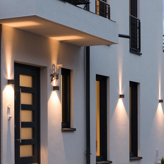 Modern Lighting Outdoor Sconces Disconce di lavatrice per la parete della casa con arte metallica