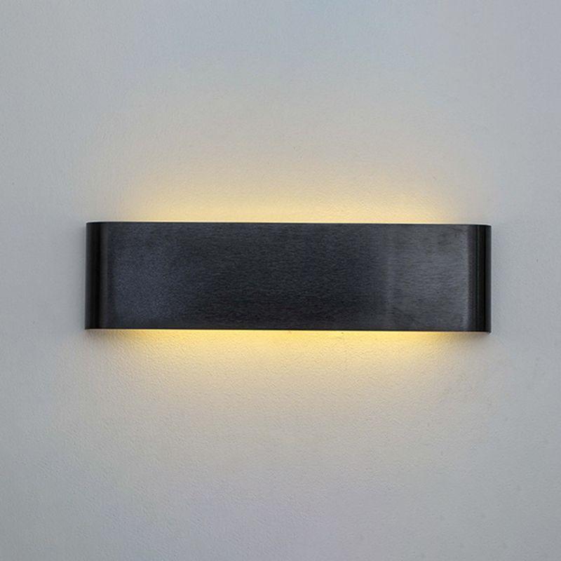 Modern Minimalist in stile minimalista rettangolo montato a parete lampada montata su un illuminazione montata in alluminio per camera da letto