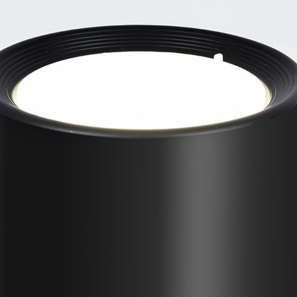 Plafonnier LED en forme de cylindre en fer moderne, 1 lumière, encastré pour couloir, salon