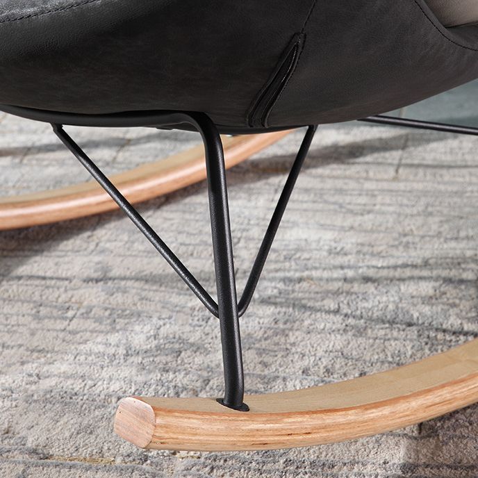 Contemporary Single Sofa Rocking Chair Lazy Rocking Chair for Living Room and Bedroom