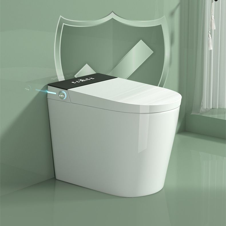 Modern Flush Toilet Heated Seat One-Piece Toilet with Slow Close Seat