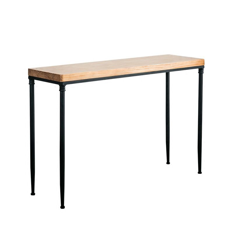 Industrial Style Bar Table Set 1/2/3 Pieces Rectangle Bar Table with High Stools