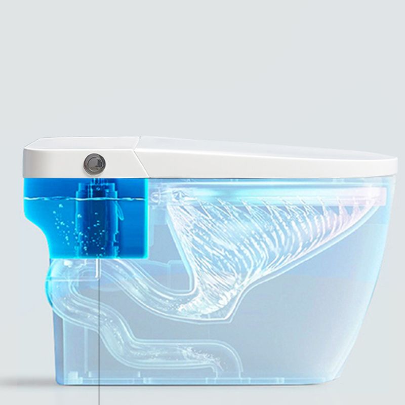 Modern Concealed Tank Urine Toilet One Piece Floor Mount Toilet Bowl with Toilet Seat