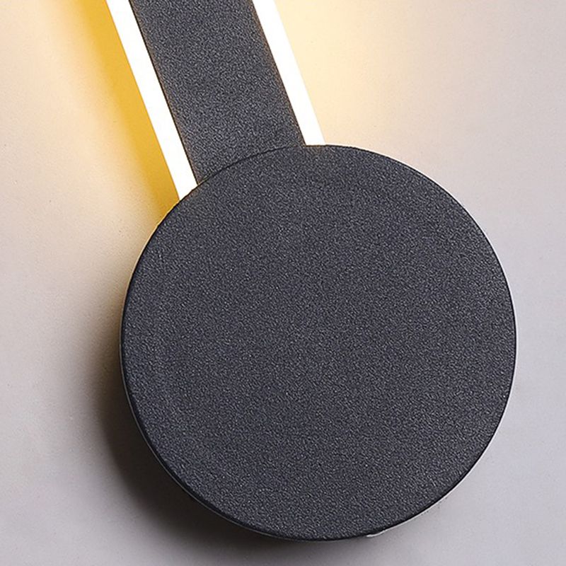 Nordic Style Iron Wall Lighting Fixtures Ellipse Shape Sconce Lights for Living Room