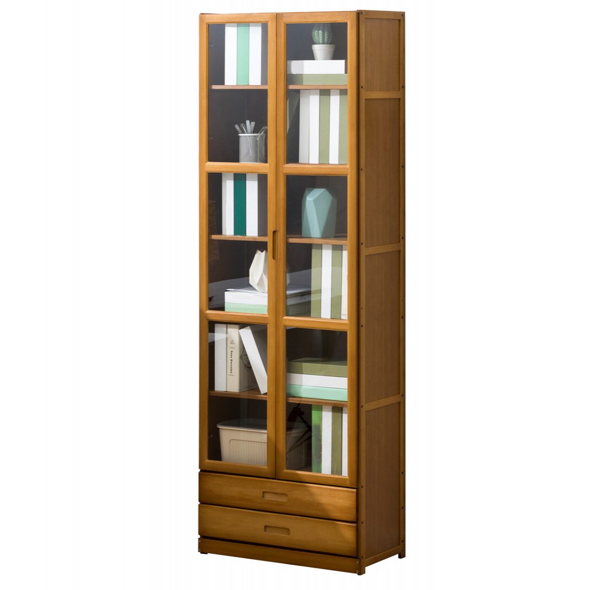 Closed Back Bookshelf Door Standard Bookcase for Home Office
