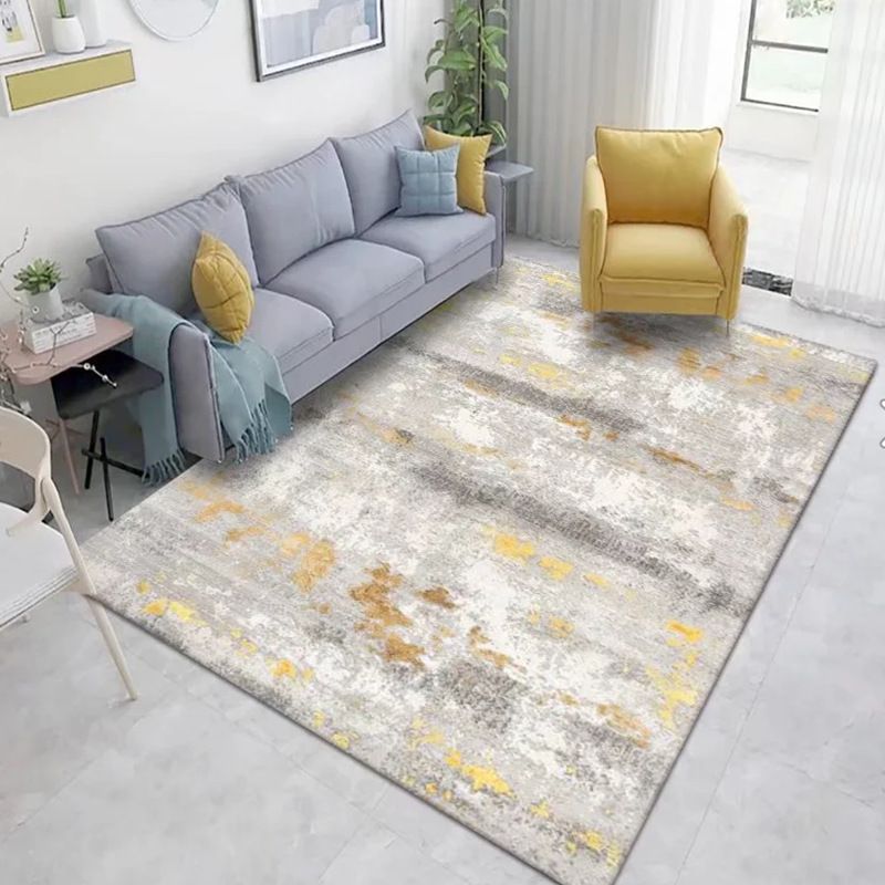 Modern Carpet Leisure Abstract Pattern Rug Stain Resistant Rug for Living Room
