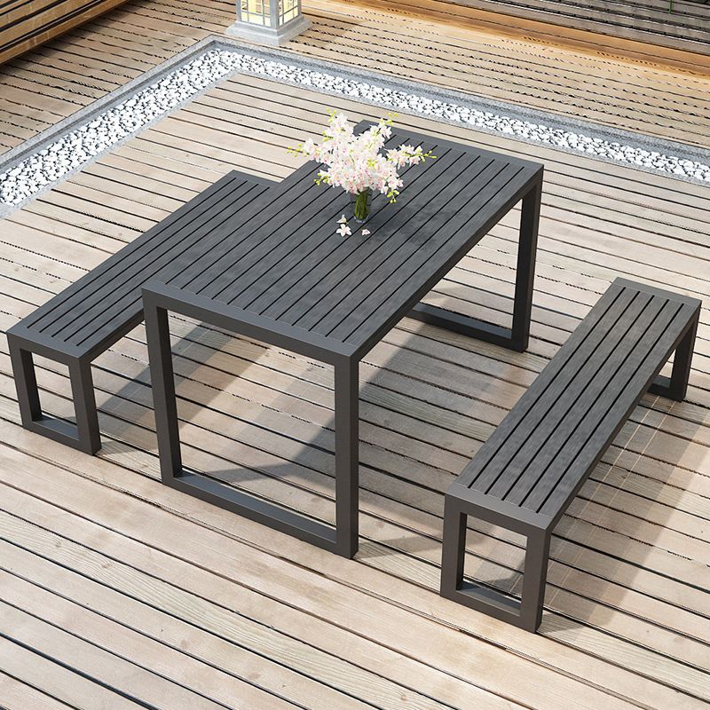 Modern Style 1/2/3 Pieces Rectangular Picnic Table Manufactured Wood Picnic Table Set