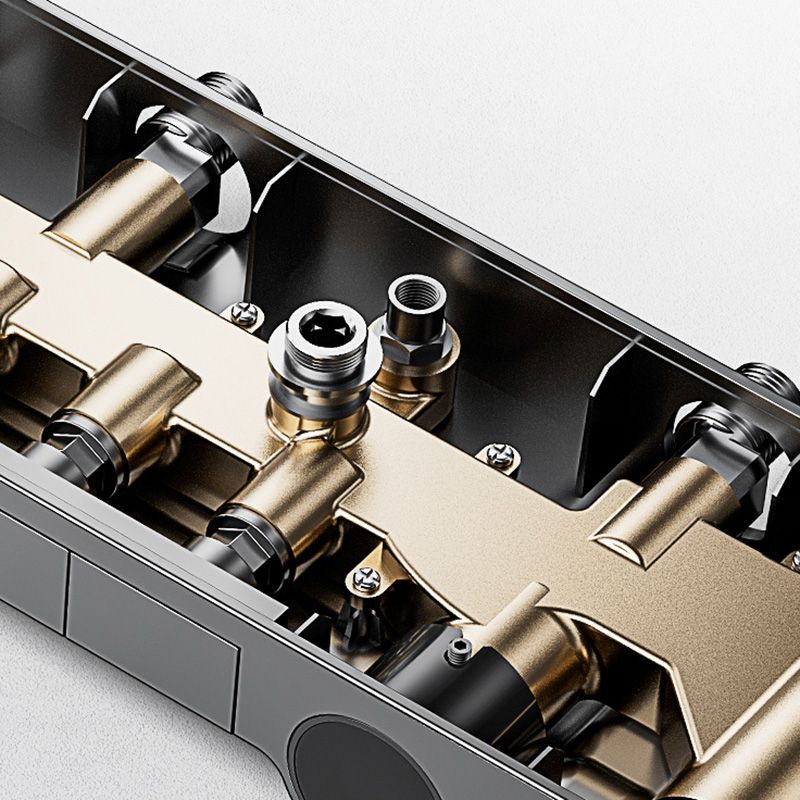 Modern Shower Set Slide Bar Handheld Shower Head Wall Mounted Shower System