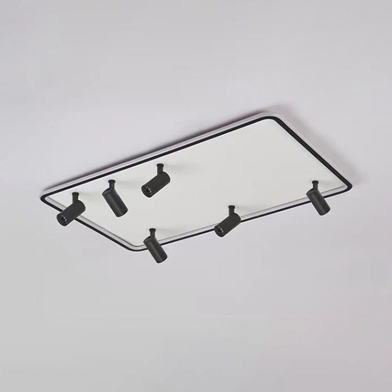 Projecteur de plafond encastré rectangulaire Simple, luminaire sur rail LED pour salon