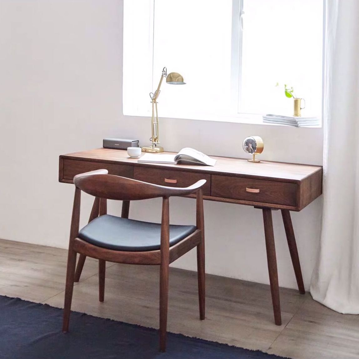 Chaise de salle à manger moderne, chaise latérale ouverte de 24 pouces de large avec 4 pieds en bois pour un usage domestique