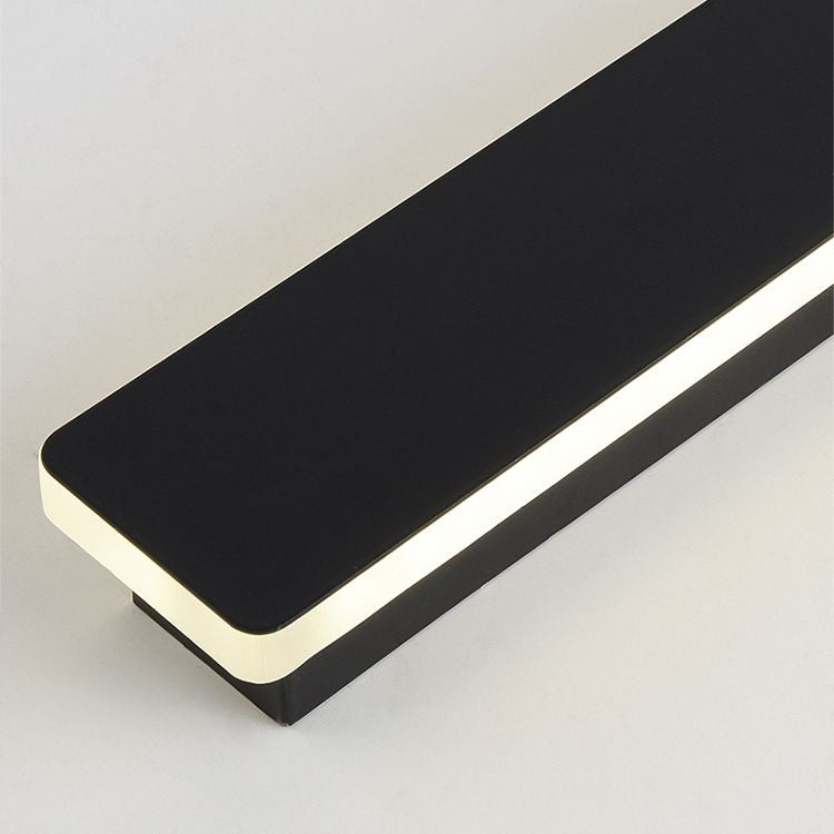 Estilo moderno de estilo minimalista de montaje lineal montura de pared de metal de pared de pared de pared lámpara para sala de estar