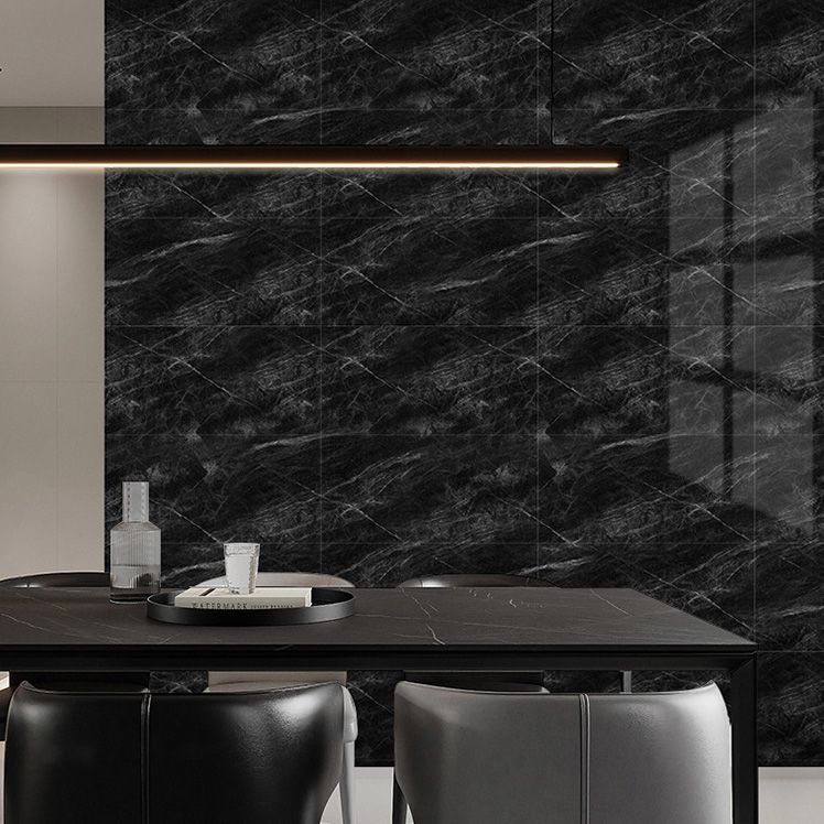 Single Tile Peel and Stick Wall Tile Modern Peel and Stick Wall Tile with Waterproof