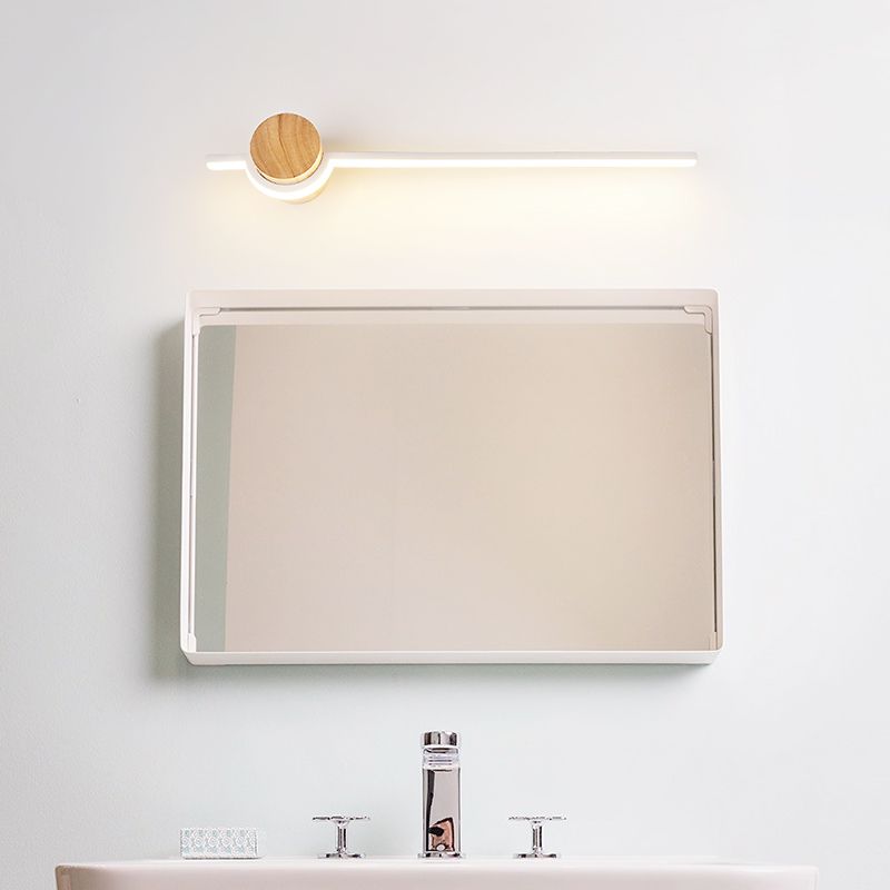 1 Light Metal Linear Wall Lighting Modern Simple Style Wall Mounted Light Fixture