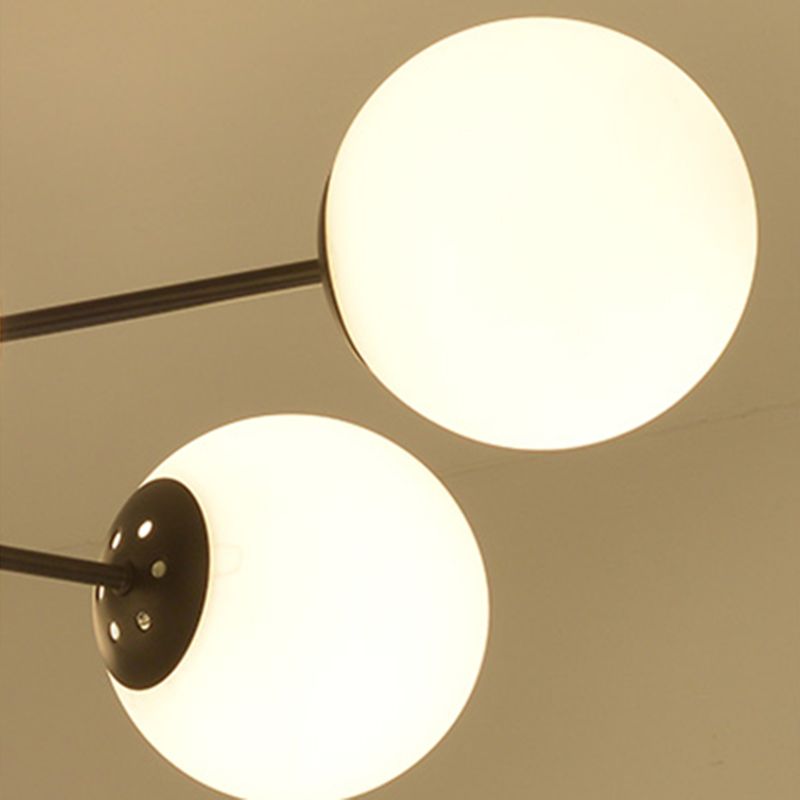 2 Color Opcional Candelera moderna Candelera de sombra de vidrio esmerilado para dormitorio de sala de estar