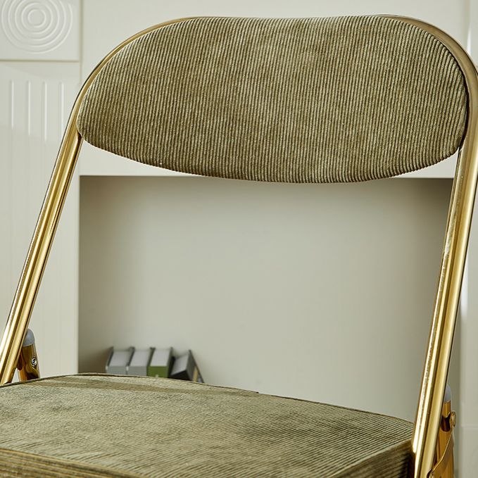 Upholstered Scandinavian Home Side Chair Matte Finish Folding Dining Chair